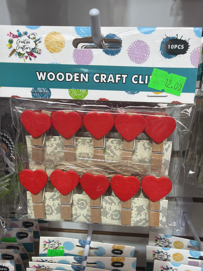 Wooden Craft Clips