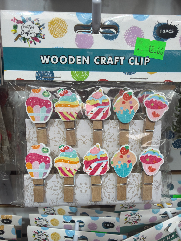 Wooden Craft Clips