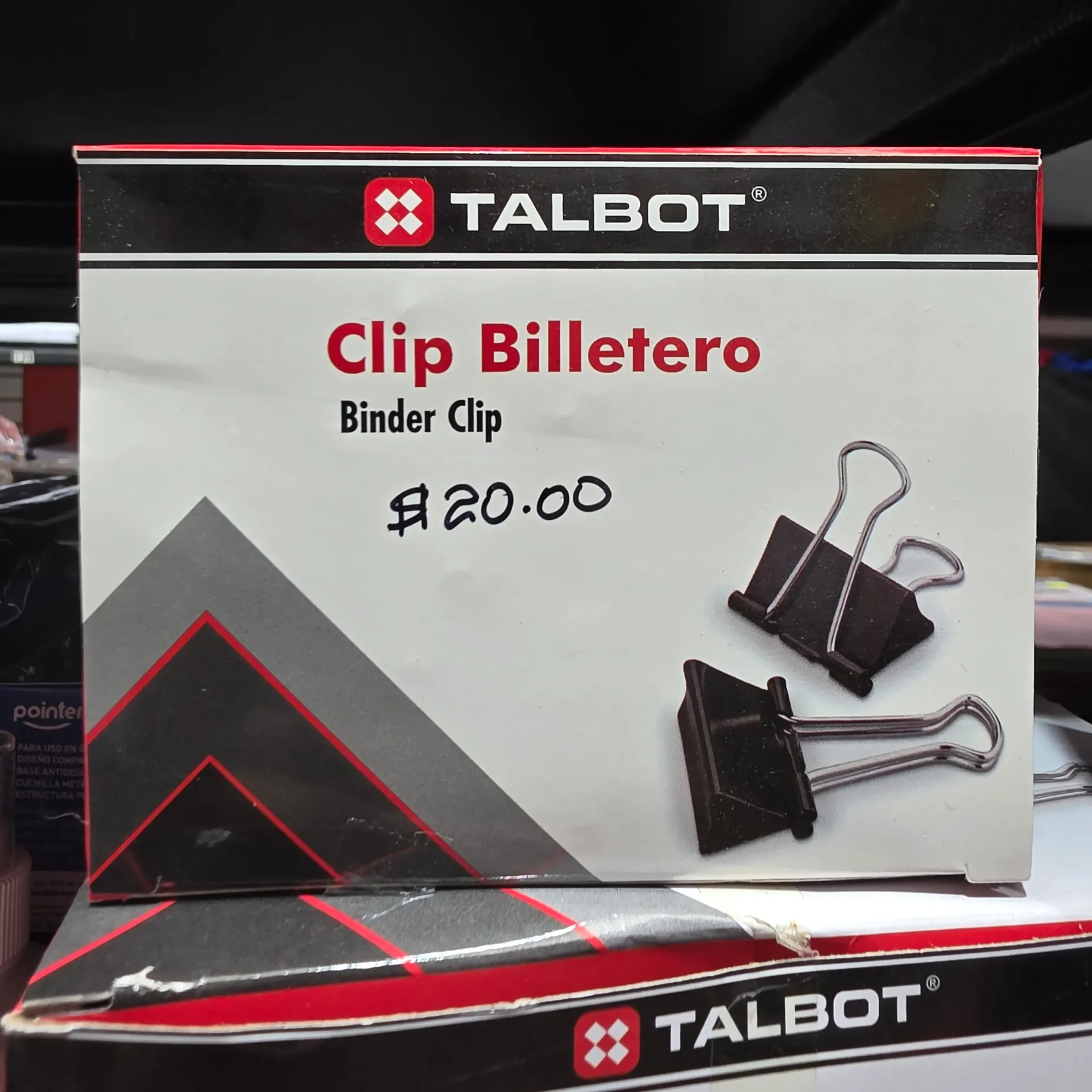 TALBOT Binder Clip, 41mm 12pcs