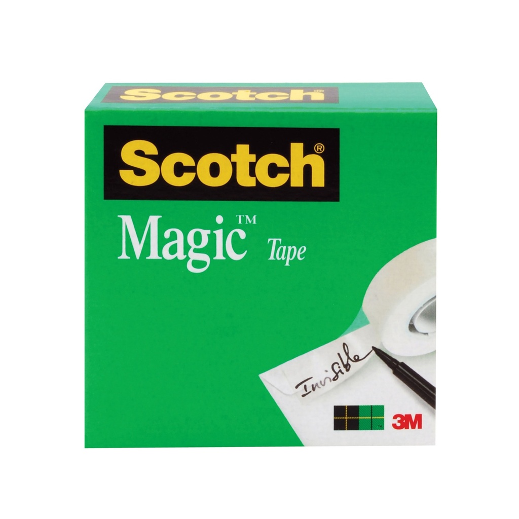 Scotch Magic Invisible Tape, 1/2" X 1296", 1" Core, 1 Roll