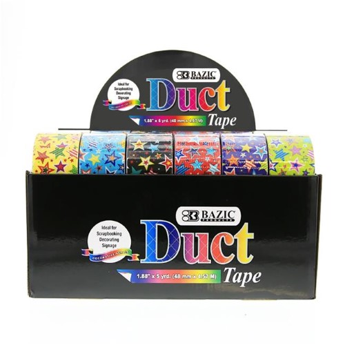 Bazic Products  Art Stickers  - Star Duct Tape Roll Set