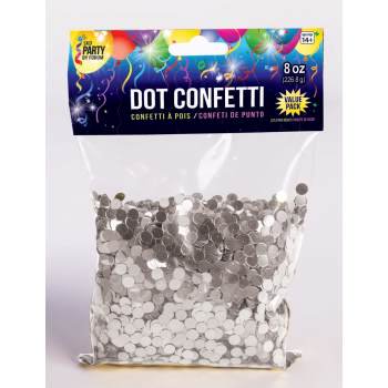 Dot Confetti 8 Oz. - Silver