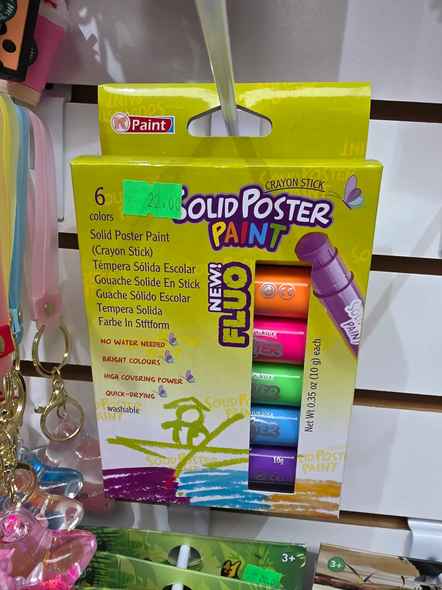 Color Poster Paint  6 Colors Crayon Stick