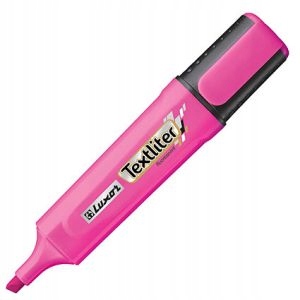 Luxar Textliter Fluorescent Highlighter. Pink