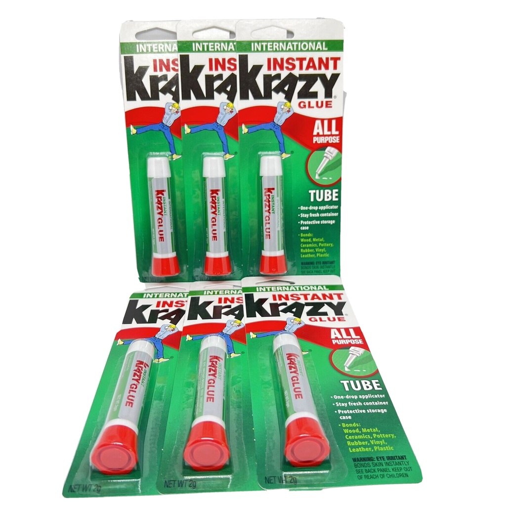 Krazy Glue Crazy Super Glue All Purpose Instant Repair - 2 Gram Tube