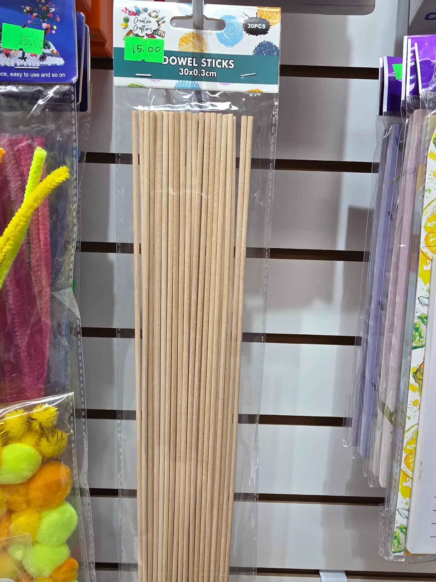 Dowel sticks 30×0.3cm