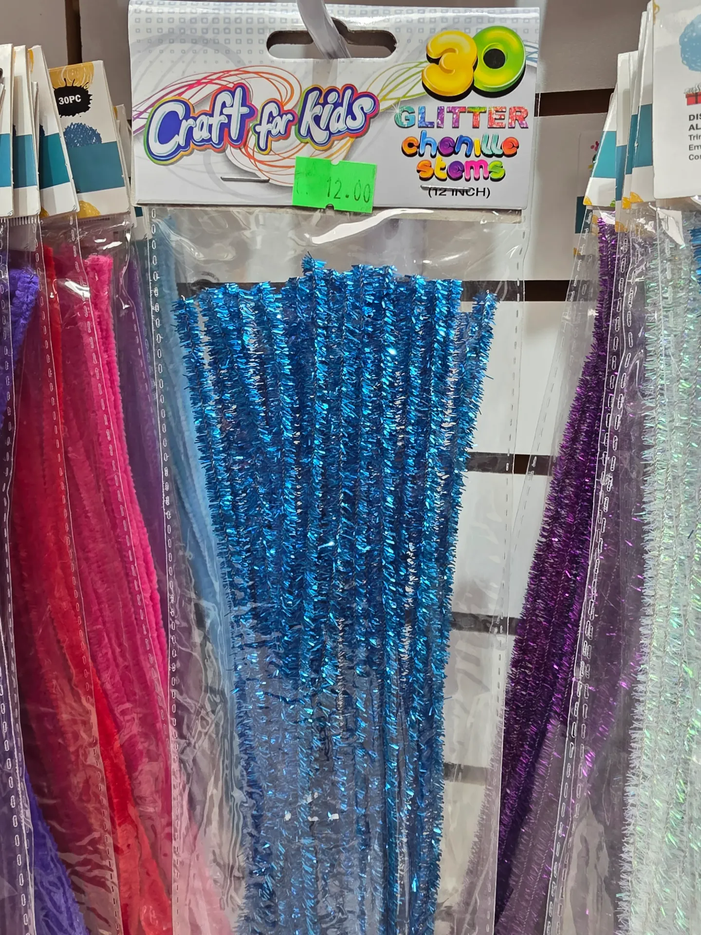 Craft for kids Glittler chennile stems