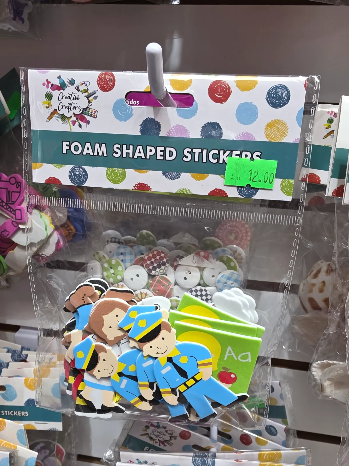 Creative Crafters Foam Shaped Stickers