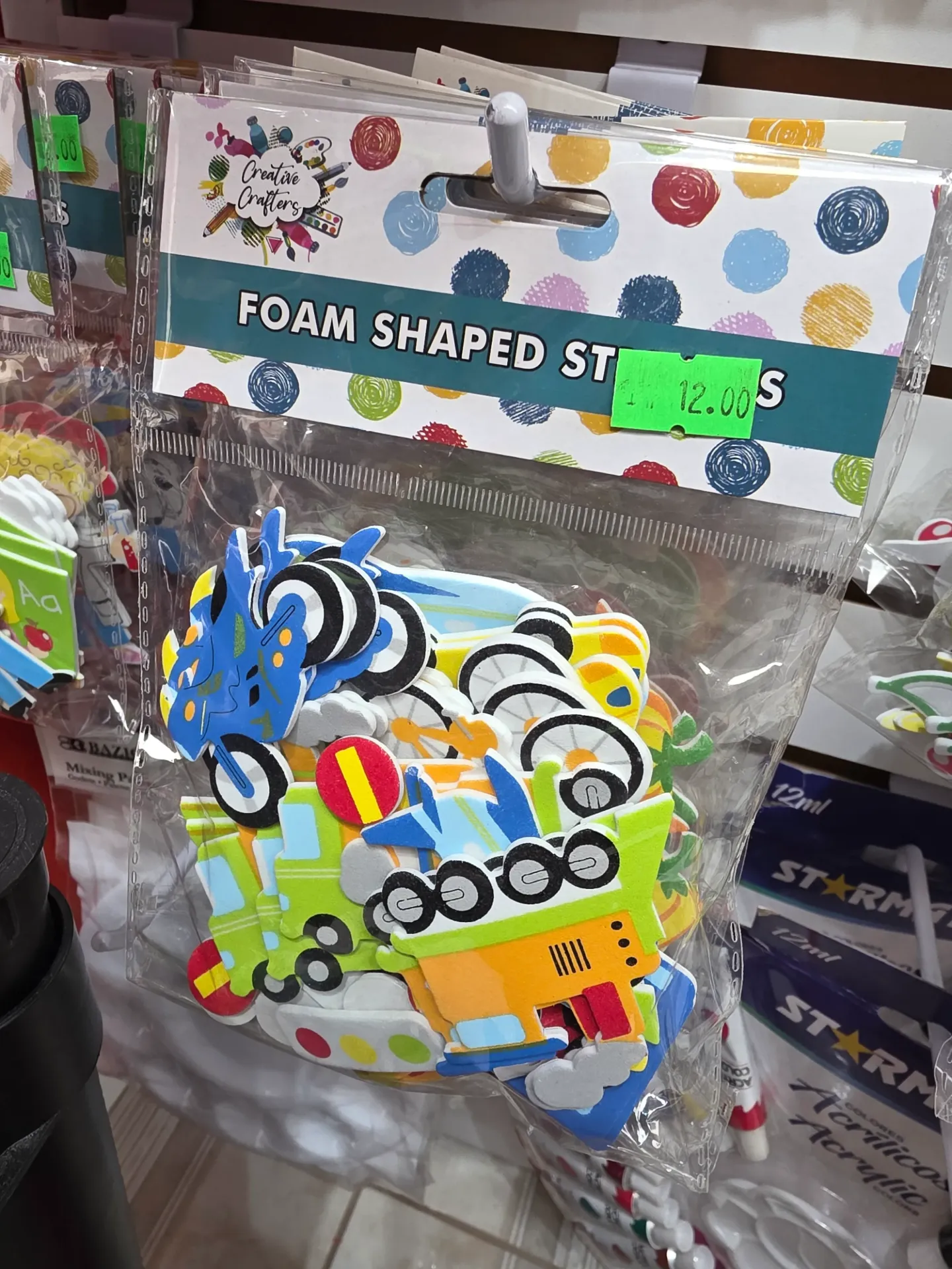 Creative Crafters Foam Shaped Stickers