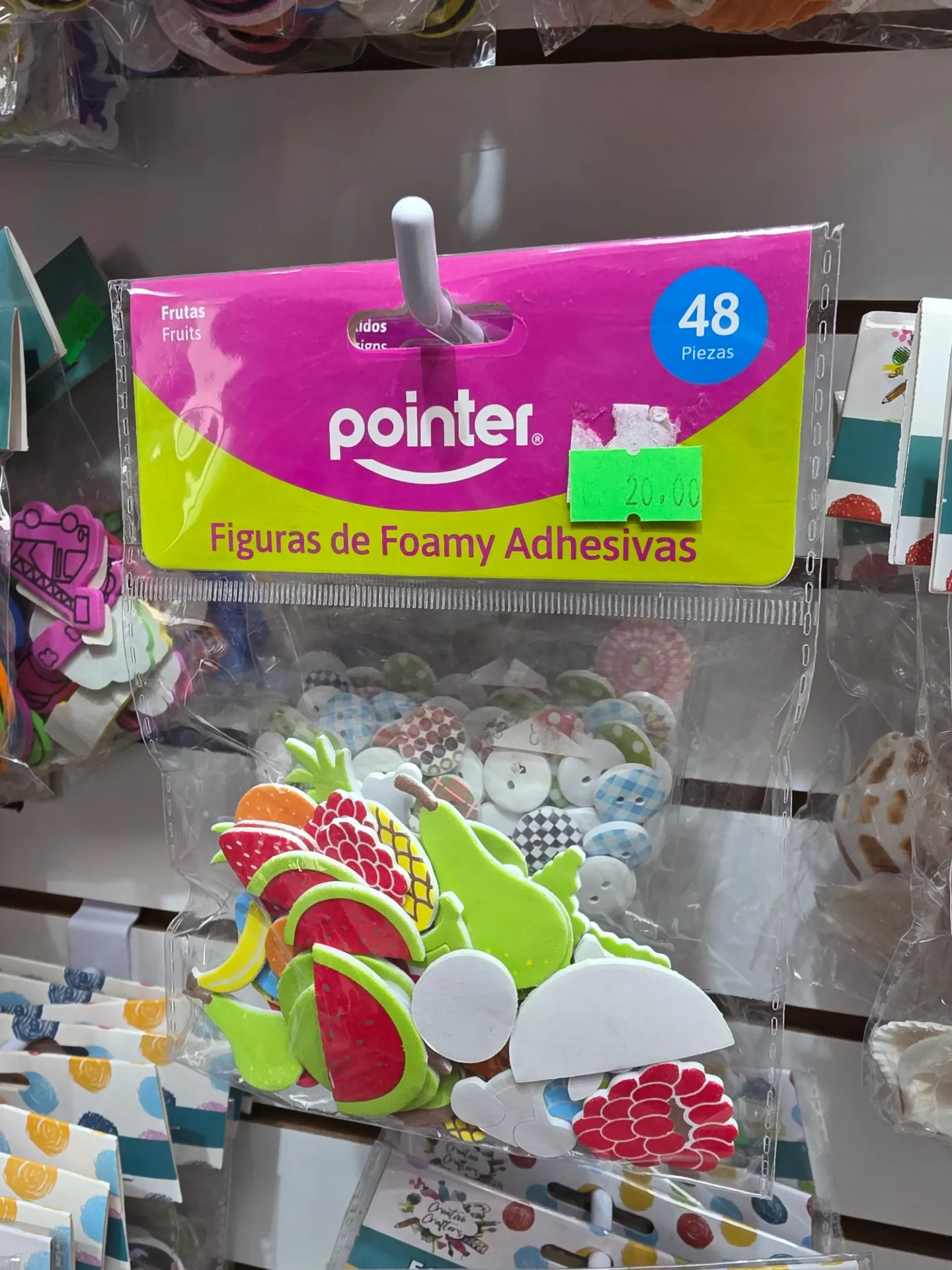 Pointer Fruits Foamy Adhesive-Fruits