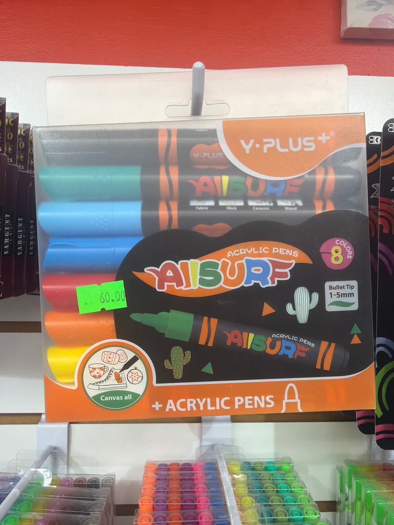 YPlus Acrylic Pens 8 Pack