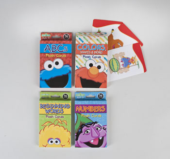 Sesame Street Flash Card  ABC Shape Number Alphabet (36/Pack)  4-Packs
