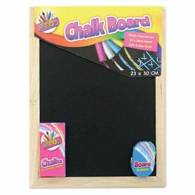 Chalk Board Set with Chalk Board Chalks and Eraser Pack of 12 5249