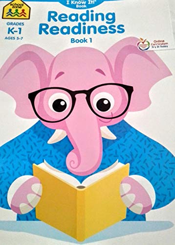 School Zone an I Know It! Reading Readiness Workbook Book 1, Grades K-1