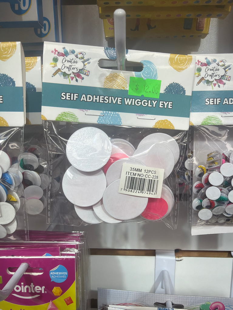 Self Adhesive Wiggly Eyes 35mm