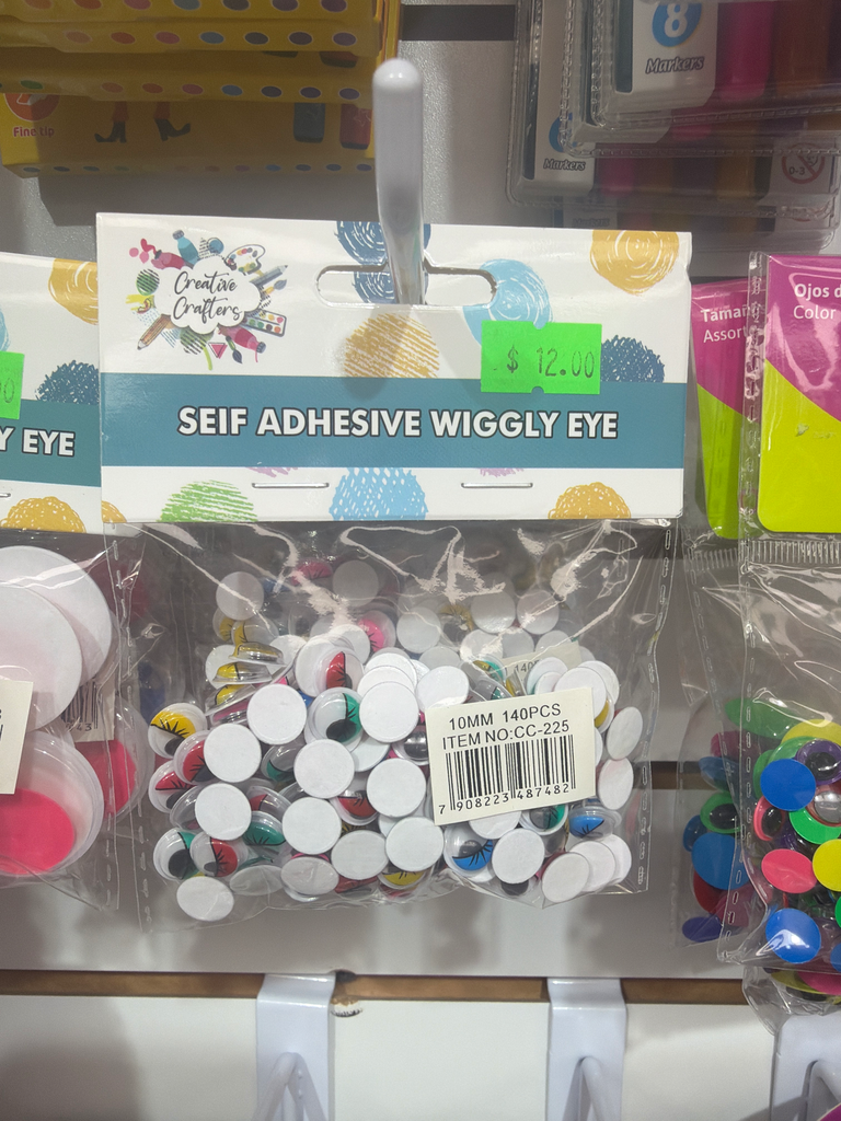 Self Adhesive Wiggly Eyes 10mm