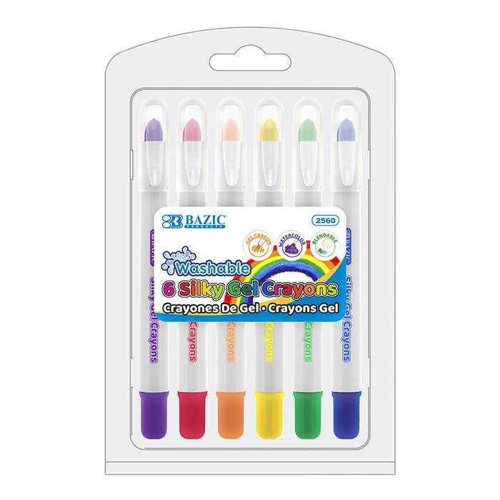 2560 6 Color Silky Gel Crayons