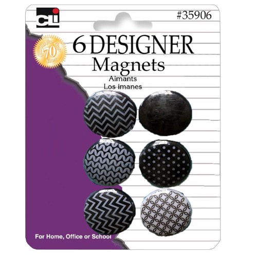 CLI Charles Leonard 1.25 Diameter Super Strong Button Design Magnets Packs of 12 12 Pack/Bundle