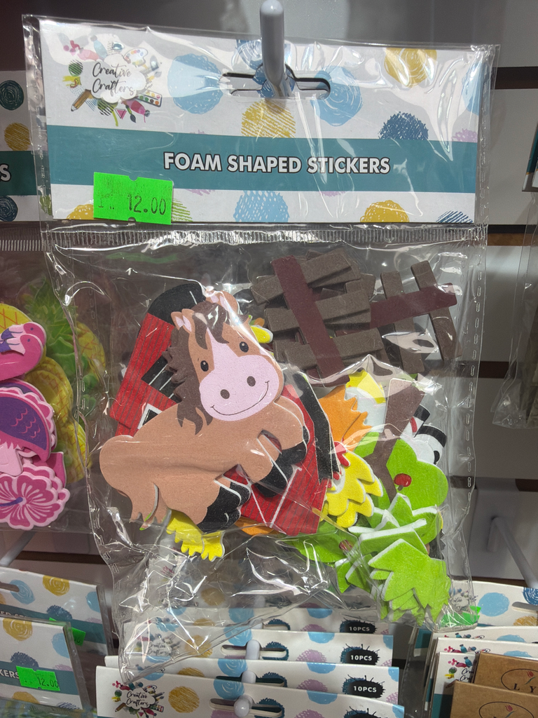 Foam Shaped Stickers - Farm
